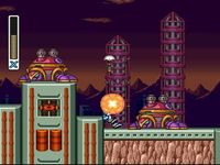 une photo d'Ã©cran de Mega Man X sur Nintendo Super Nes